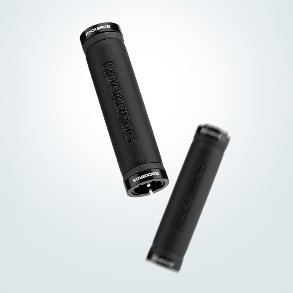 Rockbros Microfiber Bicycle Handlebar Grips, Black