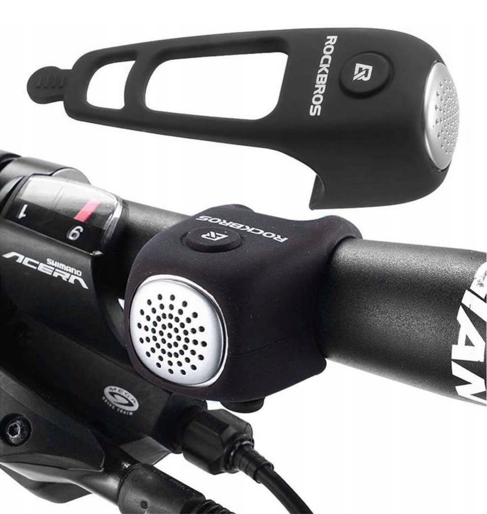 Rockbros CB1709BK elektroniskais velosipēda zvans, melns