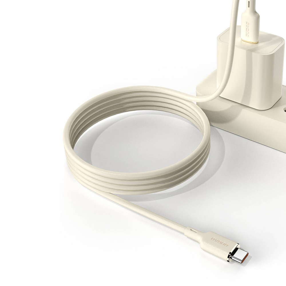 Кабель Dudao L7SC USB-A - USB-C 5A 1м, бежевый