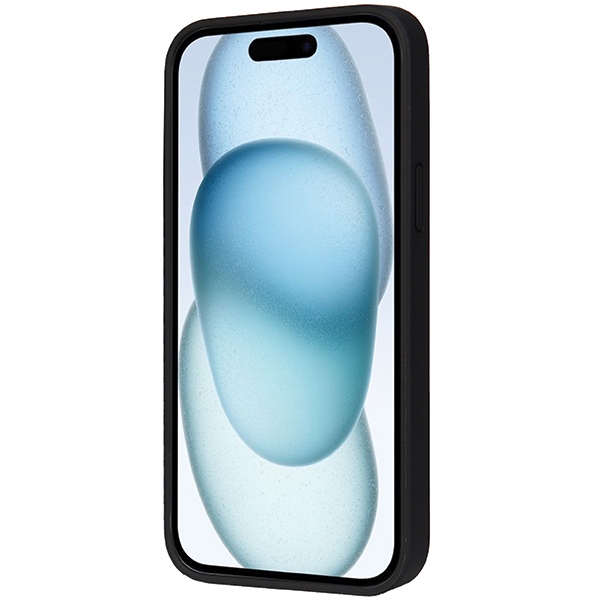 Audi iPhone 15 Plus / 14 Plus vāciņš Synthetic Leather MagSafe, melns
