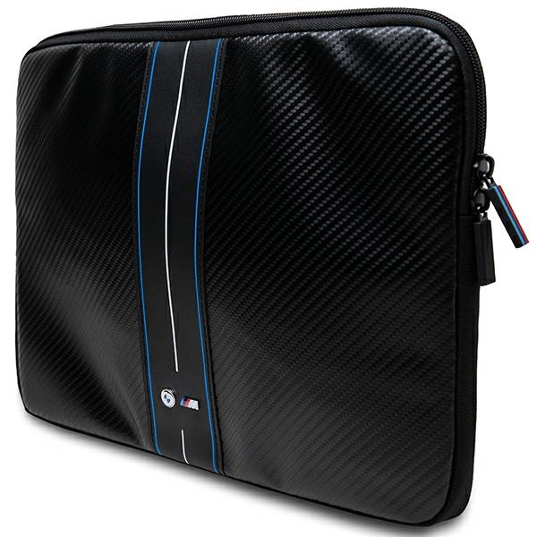 BMW Carbon & Blue Stripe klēpjdatora ietvars 14\", melns