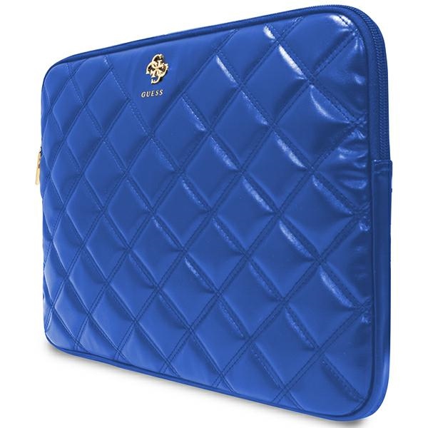 Guess 14\" klēpjdatora maciņš Quilted 4G, zils