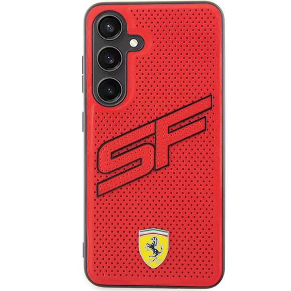 Ferrari Samsung Galaxy S24 vāciņš Big SF Perforated, sarkans
