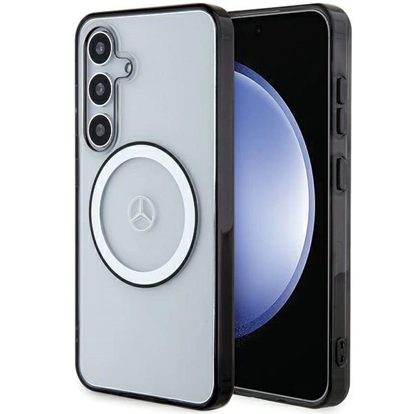 Samsung Galaxy S24 (SM-S921) Mercedes Printed Logo MagSafe Case Cover, Transparent | Чехол Кейс Бампер...