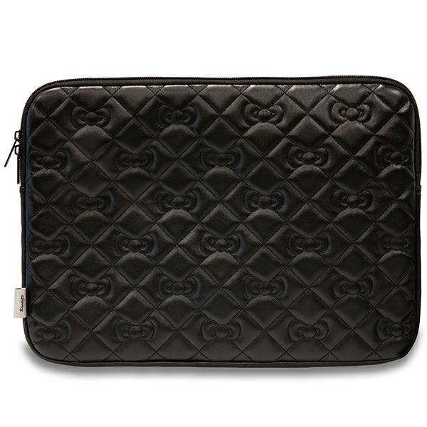 Hello Kitty klēpjdatora maciņš 14\" Zip PU Quilted Bows, melns
