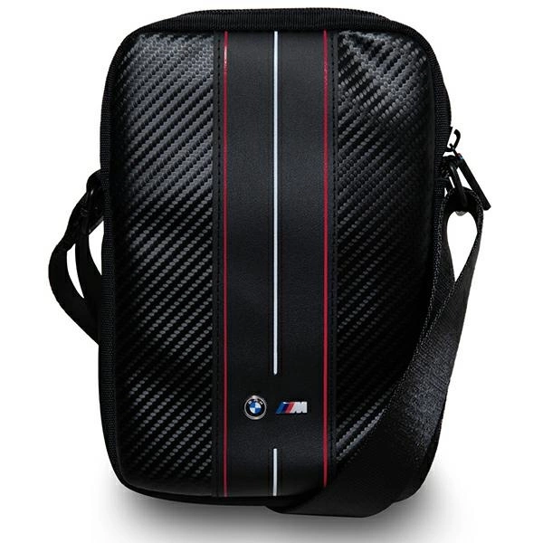 BMW Carbon & Red Stripe soma 8" planšetdatoram - melna | bag for tablet black