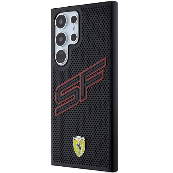 Ferrari Samsung Galaxy S24 Ultra Case Big SF Perforated, Black