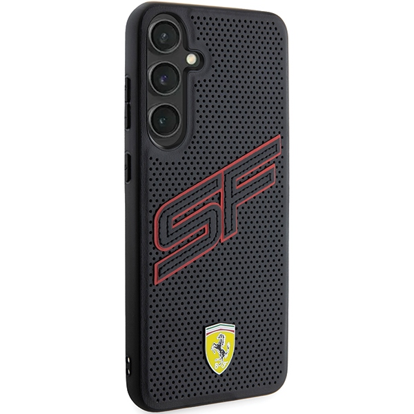 Ferrari Samsung Galaxy S24 vāciņš Big SF Perforated, melns