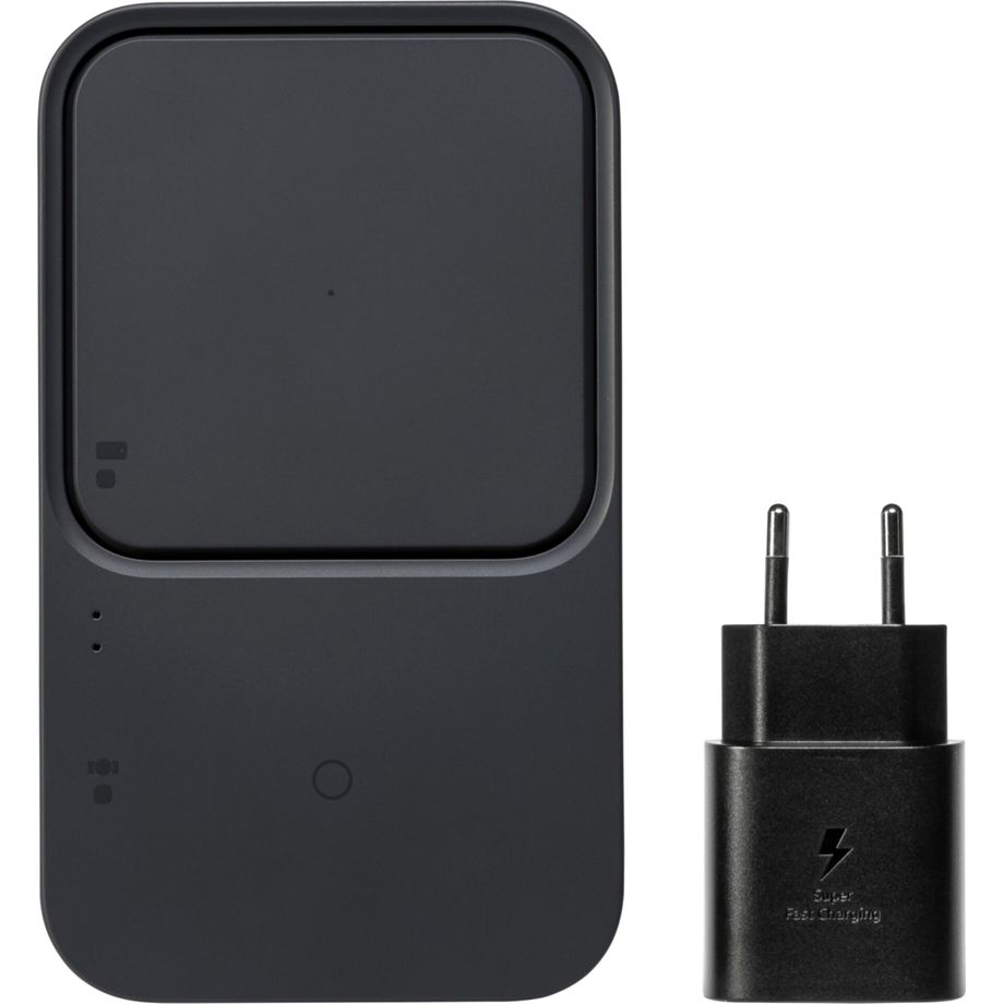 Samsung Duo EP-P5400TBEGEU 15W Wireless Charger with Wall Charger, Black