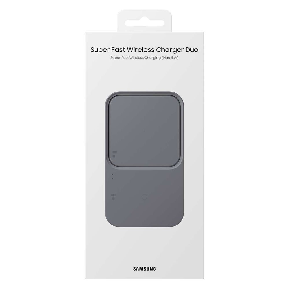 Samsung Duo EP-P5400TBEGEU 15W Wireless Charger with Wall Charger, Black