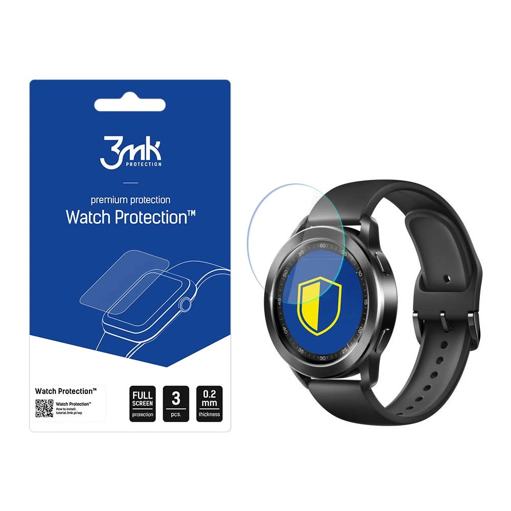 3mk Watch Protection™ hibrīds stikls pret FlexibleGlass Lite uz Xiaomi S3 | hybrid glass v. on