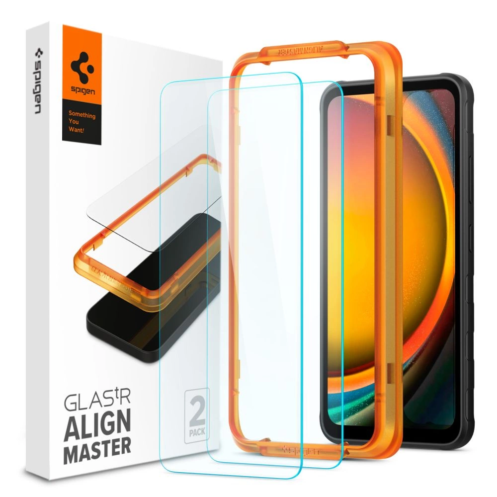 Samsung Galaxy Xcover 7 ( SM-G556B / DS ) Spigen ALM GLAS.TR Tempered Glass 2-Pack | Защитное Стекло на...
