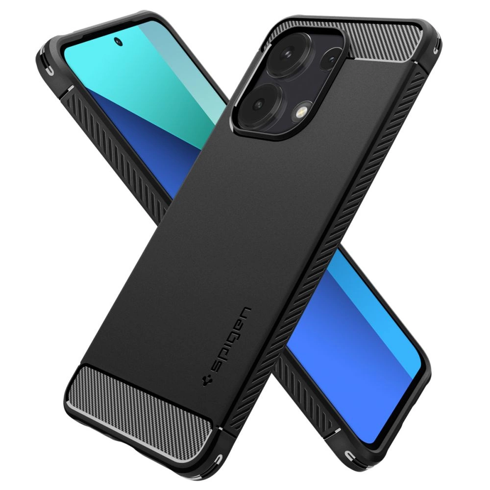 Чехол Spigen Rugged Armor для Xiaomi Redmi Note 13 4G / LTE - матовый черный