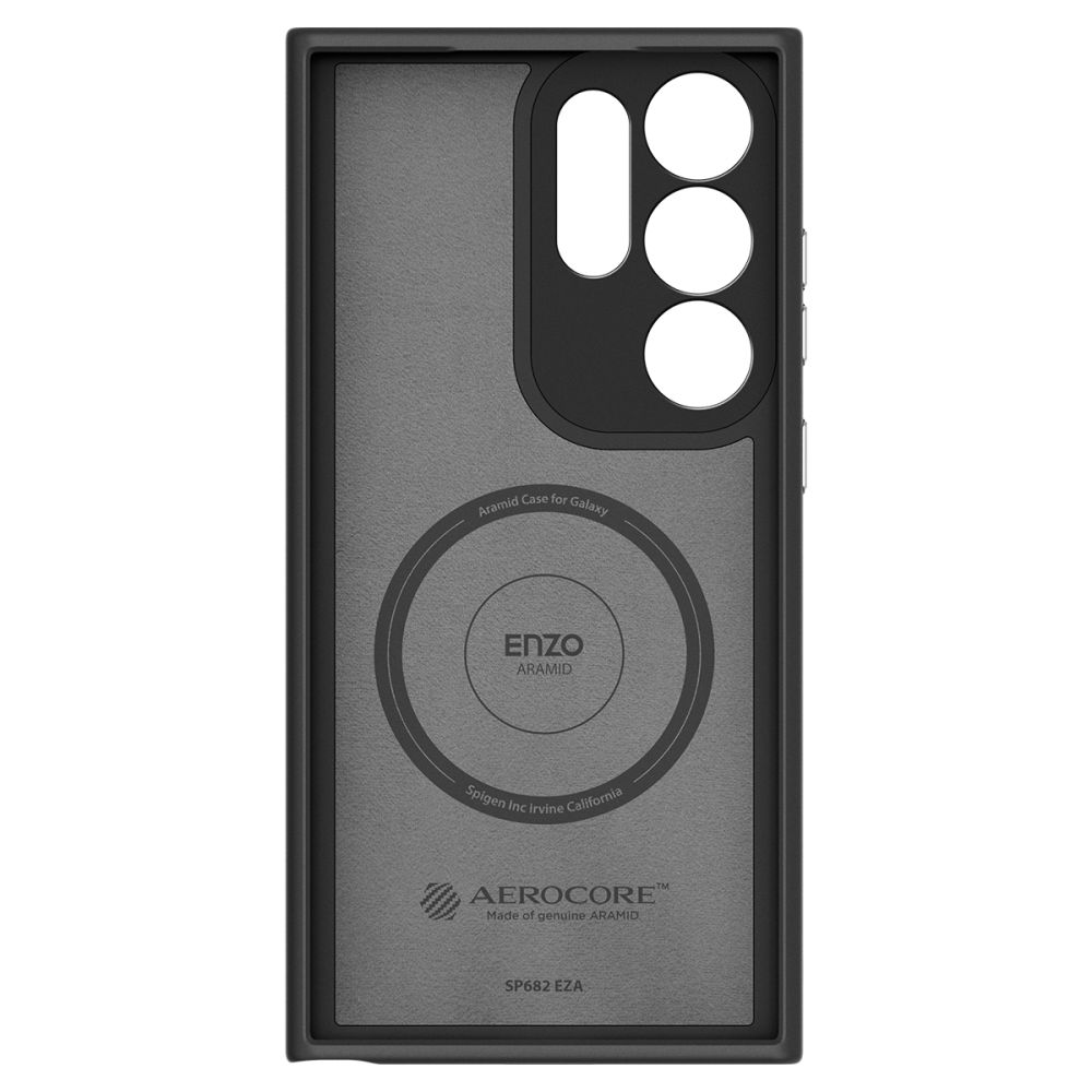 Samsung Galaxy S24 Ultra (SM-S928) Spigen Enzo Aramid Case Cover, Black | Чехол Кейс Бампер...