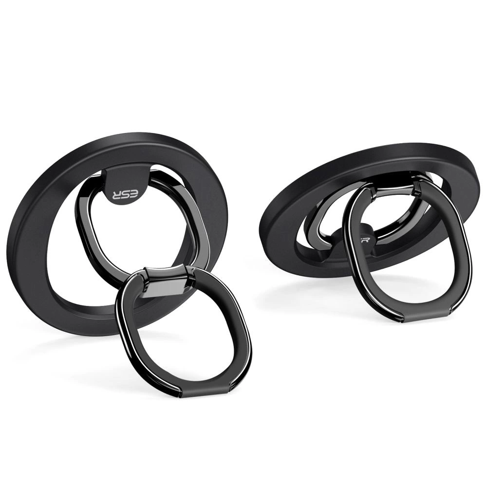 ESR Halolock MagSafe gredzena statīvs tālrunim - melns | ring stand for phone black