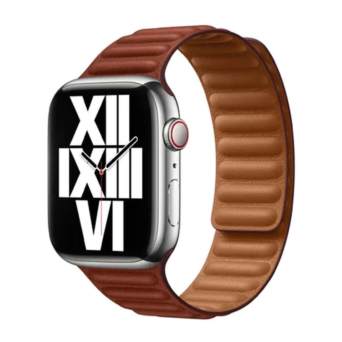 Apple MP853AM/A magnētiskā ādas siksniņa Watch 45 / 42 mm S/M - brūna | magnetic leather strap for brown
