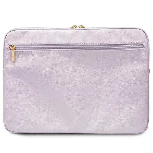 Guess 14\" klēpjdatora maciņš ZIP Leather Triangle, violets