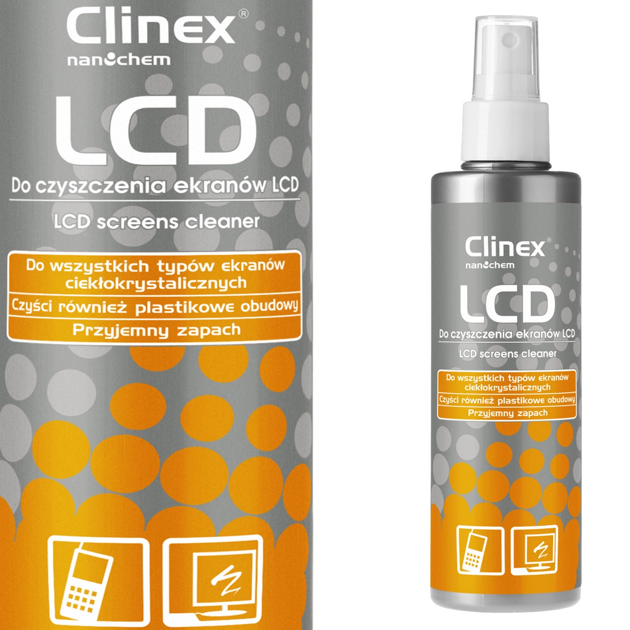 Жидкость CLINEX LCD 200ML для очистки ЖК-экранов и мониторов телефонов