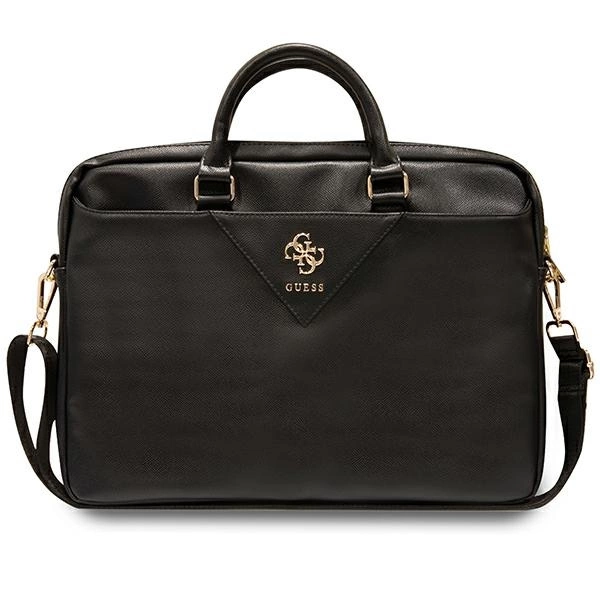 Guess Trīsstūra 4G soma 16" klēpjdatoram - melna | Triangle bag for a laptop black