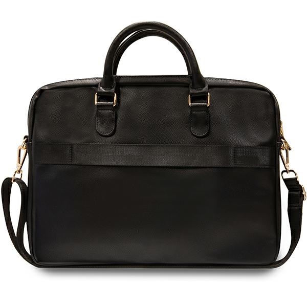 Guess Trīsstūra 4G soma 16" klēpjdatoram - melna | Triangle bag for a laptop black