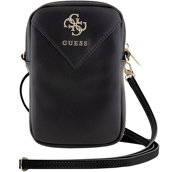 Сумка для телефона Guess Zip Triangle 4G, черная
