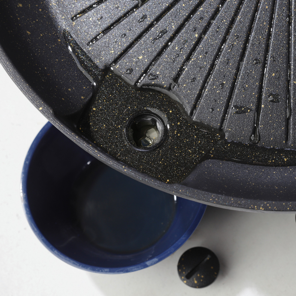 Meva UGP22003 Grill Grate and Pan for Gas Camping Stoves, 38.5 cm