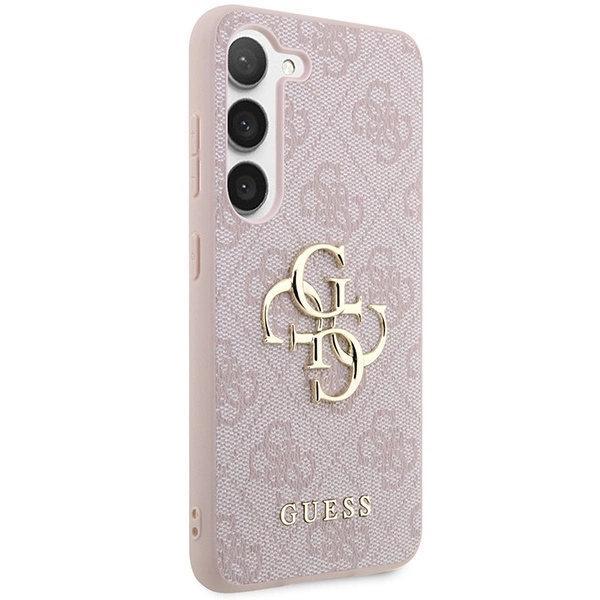 Samsung Galaxy S24+ Plus (SM-S926) Guess 4G Big Metal Logo Case Cover, Pink