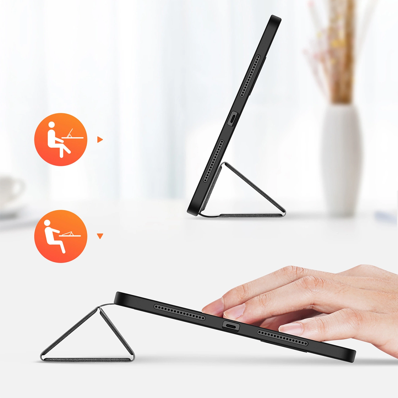 Чехол Dux Ducis Domo для Xiaomi Pad 6S Pro 12.4\'\' с функцией флипа и умного сна -...