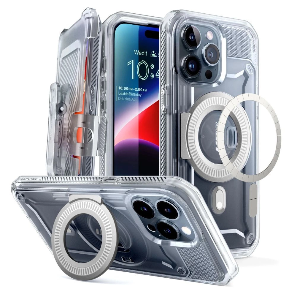 Supcase UB Pro Mag futrālis ar MagSafe priekš iPhone 15 - caurspīdīgs | case with for transparent