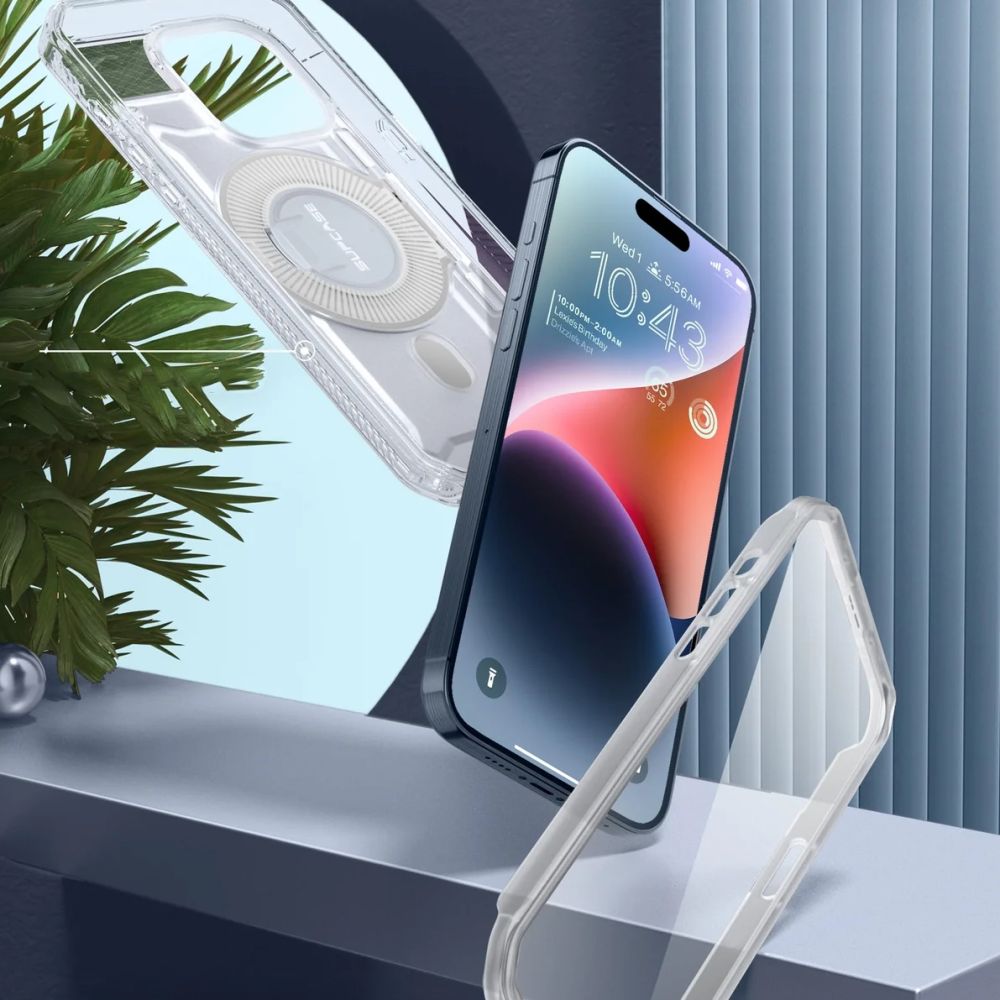 Чехол Supcase UB Pro Mag с MagSafe для iPhone 15 - прозрачный