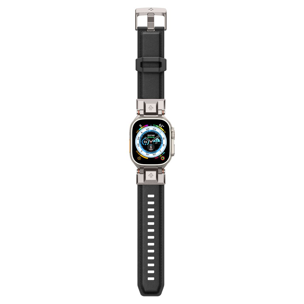 Ремешок Spigen Durapro Armor PU для Apple Watch 4/5/6/7/8/9/SE/Ultra 1/2 (42 / 44 45 49 мм) - черный