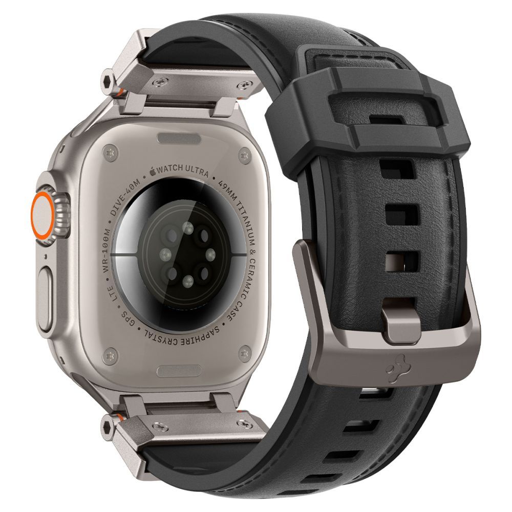Ремешок Spigen Durapro Armor PU для Apple Watch 4/5/6/7/8/9/SE/Ultra 1/2 (42 / 44 45 49 мм) - черный