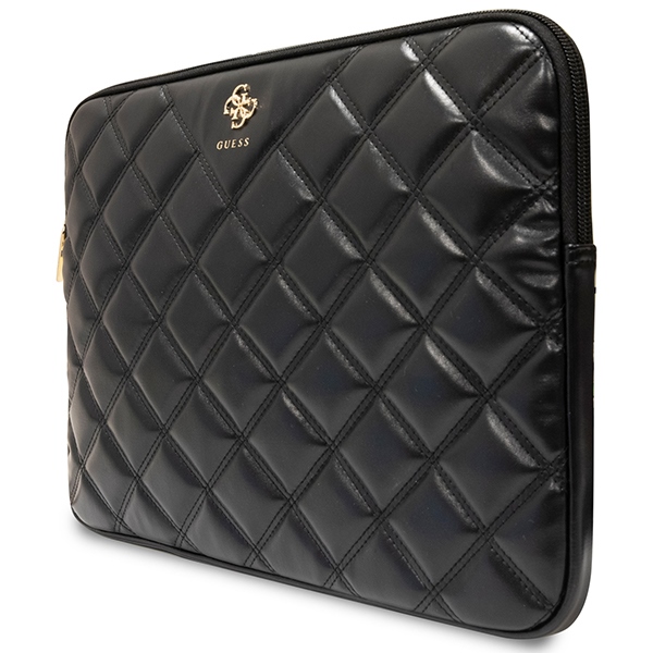 Guess Quilted 4G klēpjdatora maciņš 14\", melns