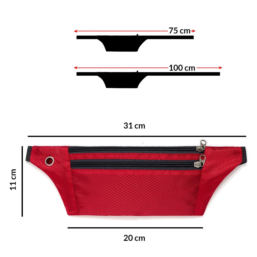 Ultimate skriešanas josta ar austiņu izeju melna | Running Belt with headphone outlet black