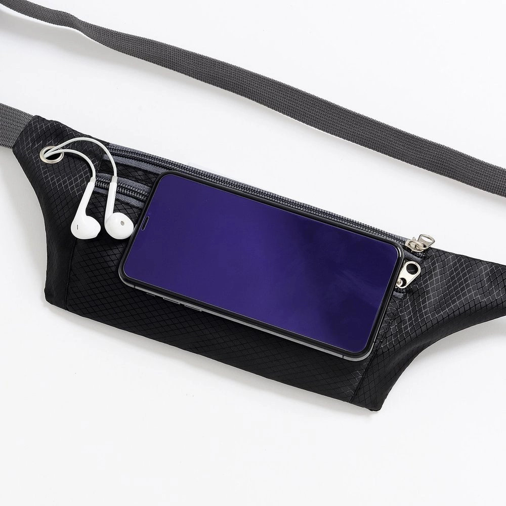 Ultimate skriešanas josta ar austiņu izeju melna | Running Belt with headphone outlet black