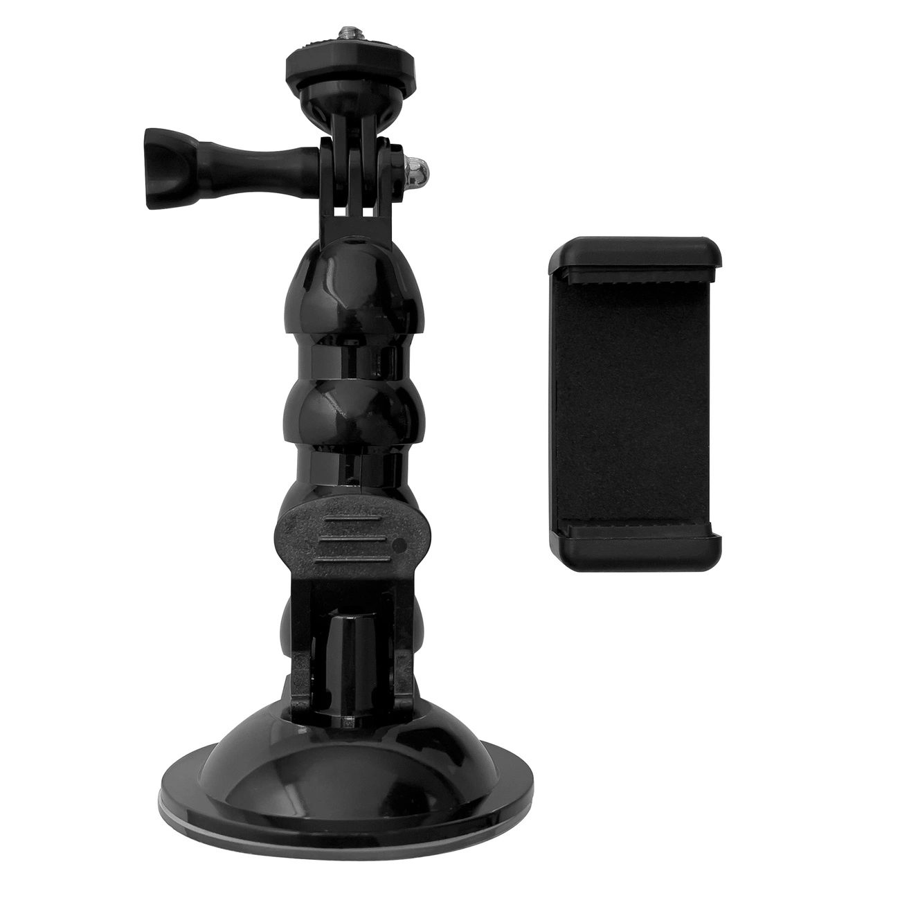 GoPro piesūcekņa turētājs GoPro, DJI, Insta360, SJCam, Eken sporta kamerām + viedtālruņa adapteris (GoPro auto...