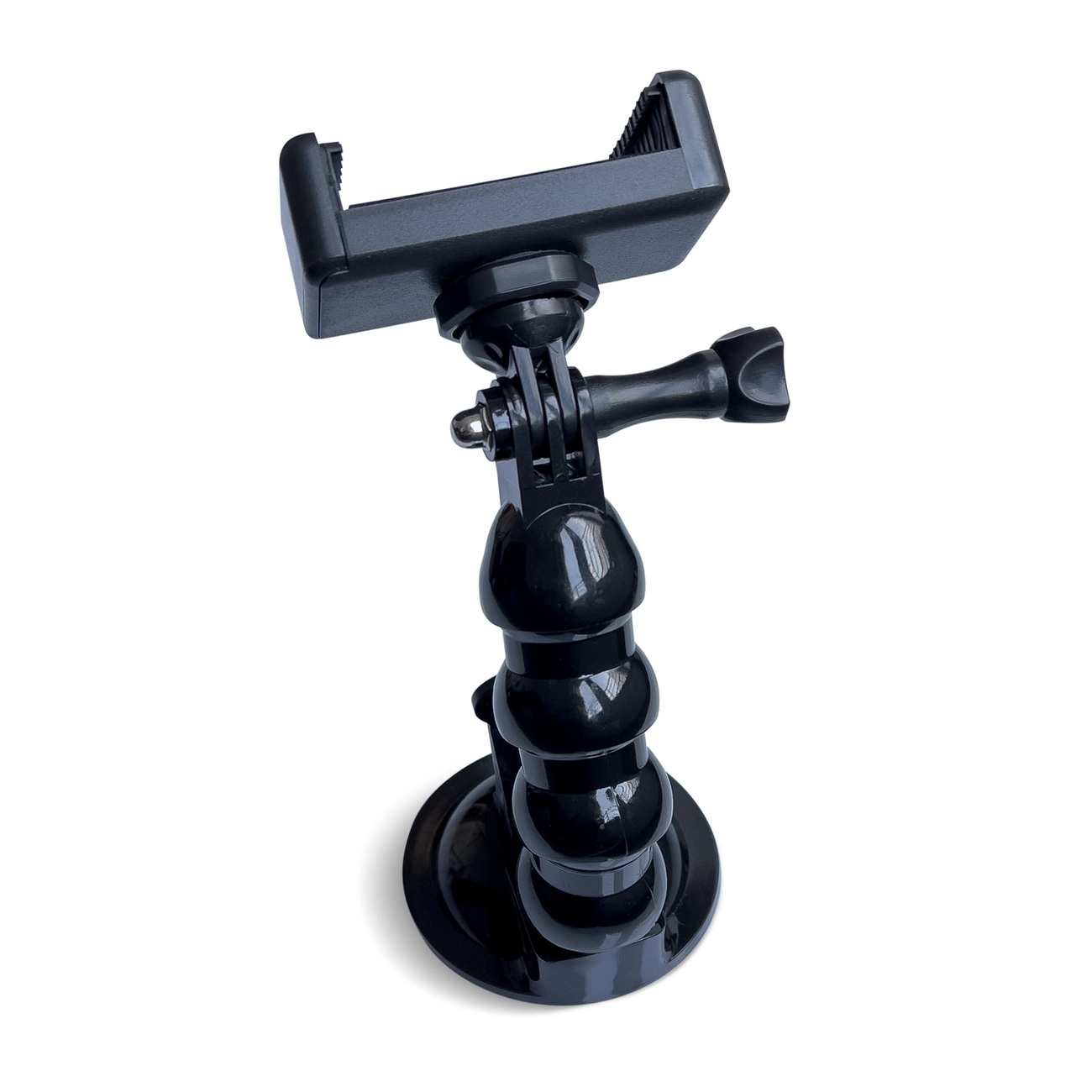 GoPro suction cup holder for GoPro, DJI, Insta360, SJCam, Eken sports cameras + smartphone adapter (GoPro car suction...