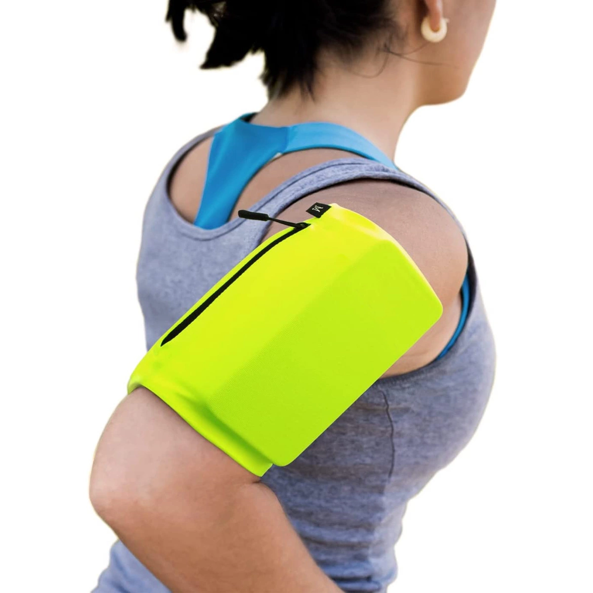 Skriešanas aproce tālruņa XL zaļa | Running armband phone green