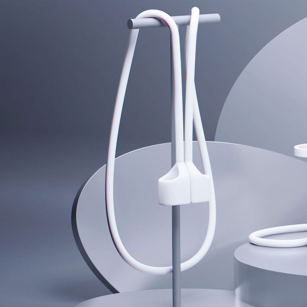 3mk AirPods 3 силиконовый чехол Silicone Case, белый