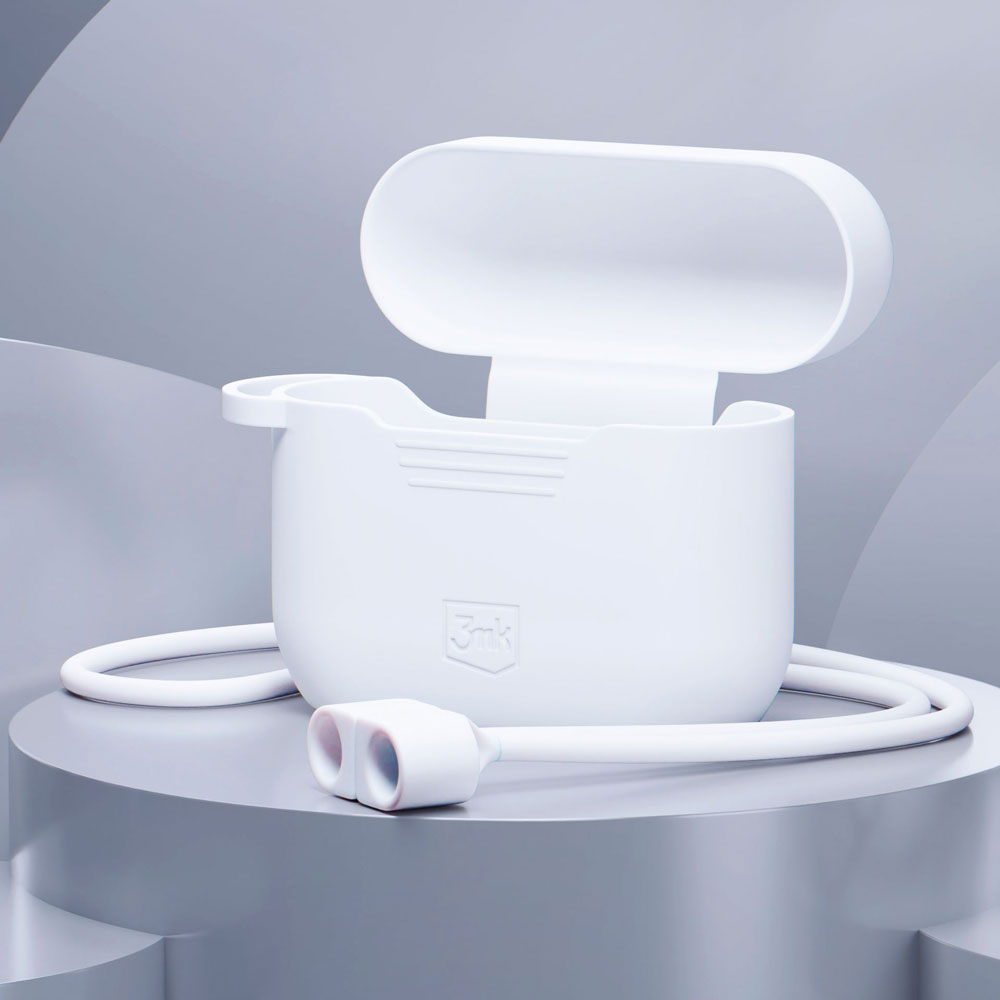 3mk Silicone Case for AirPods Pro / Pro 2, White