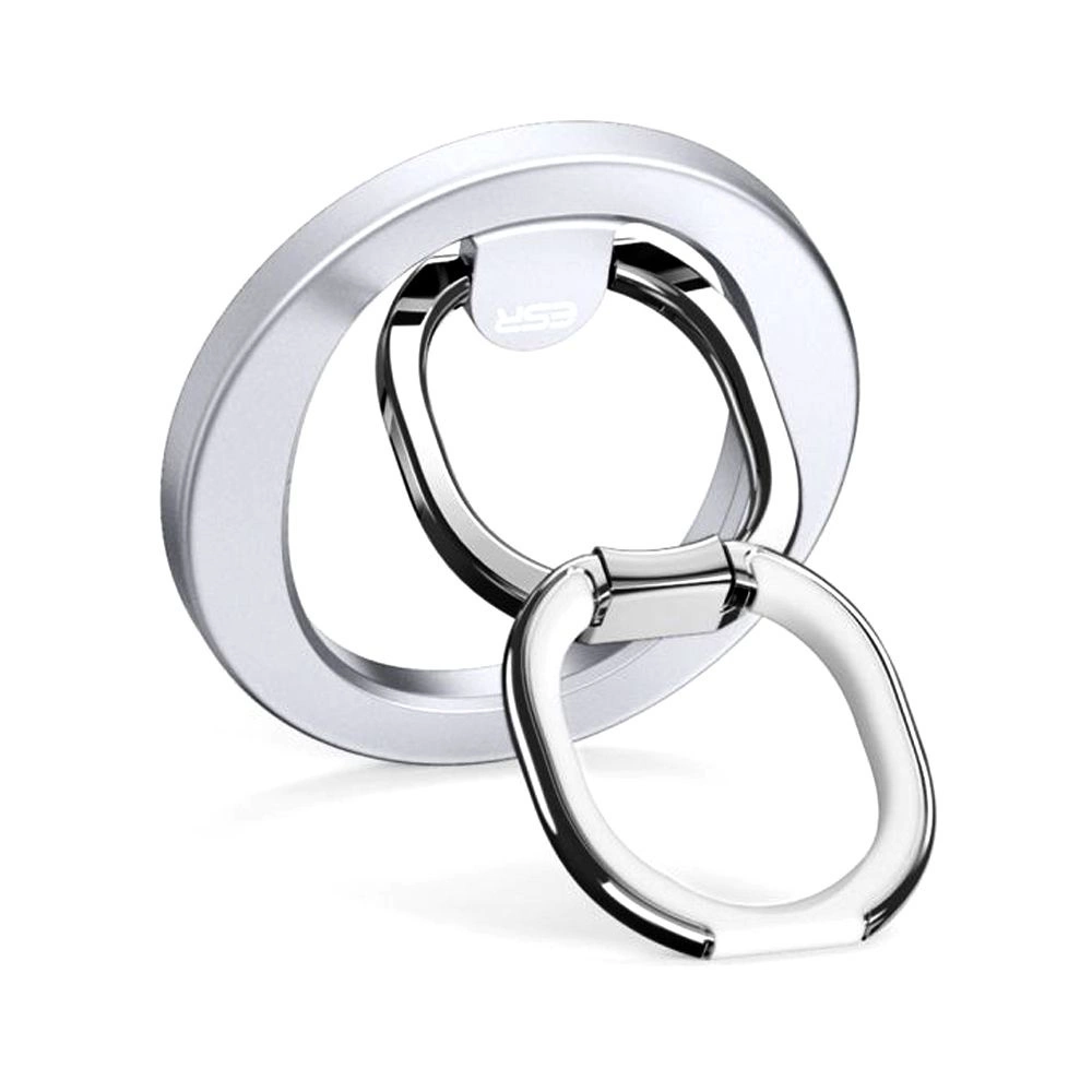 ESR Halolock MagSafe gredzena statīvs tālrunim - sudraba krāsā | ring stand for the phone silver