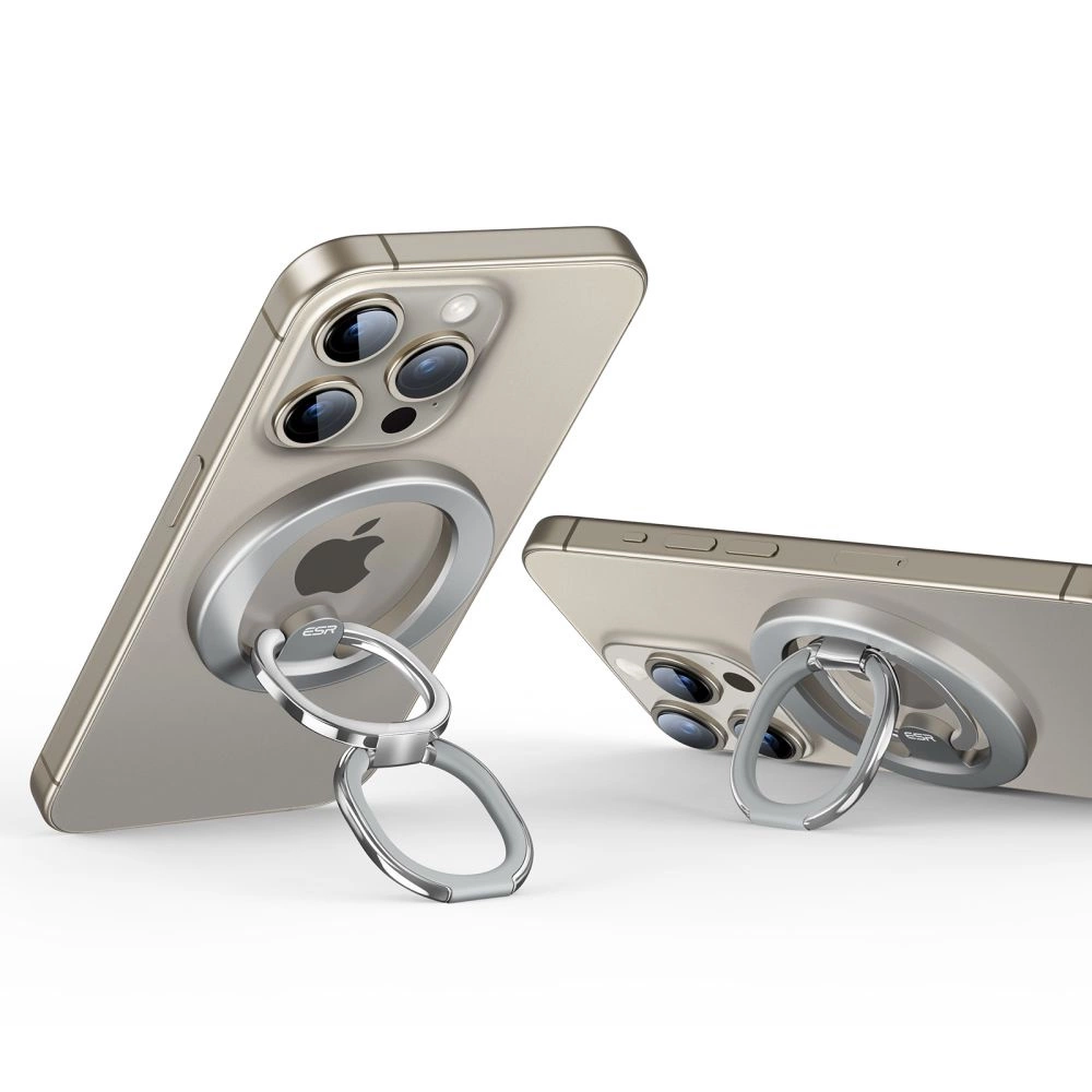 ESR Halolock MagSafe gredzena statīvs tālrunim - titāna krāsā | ring stand for the phone titanium