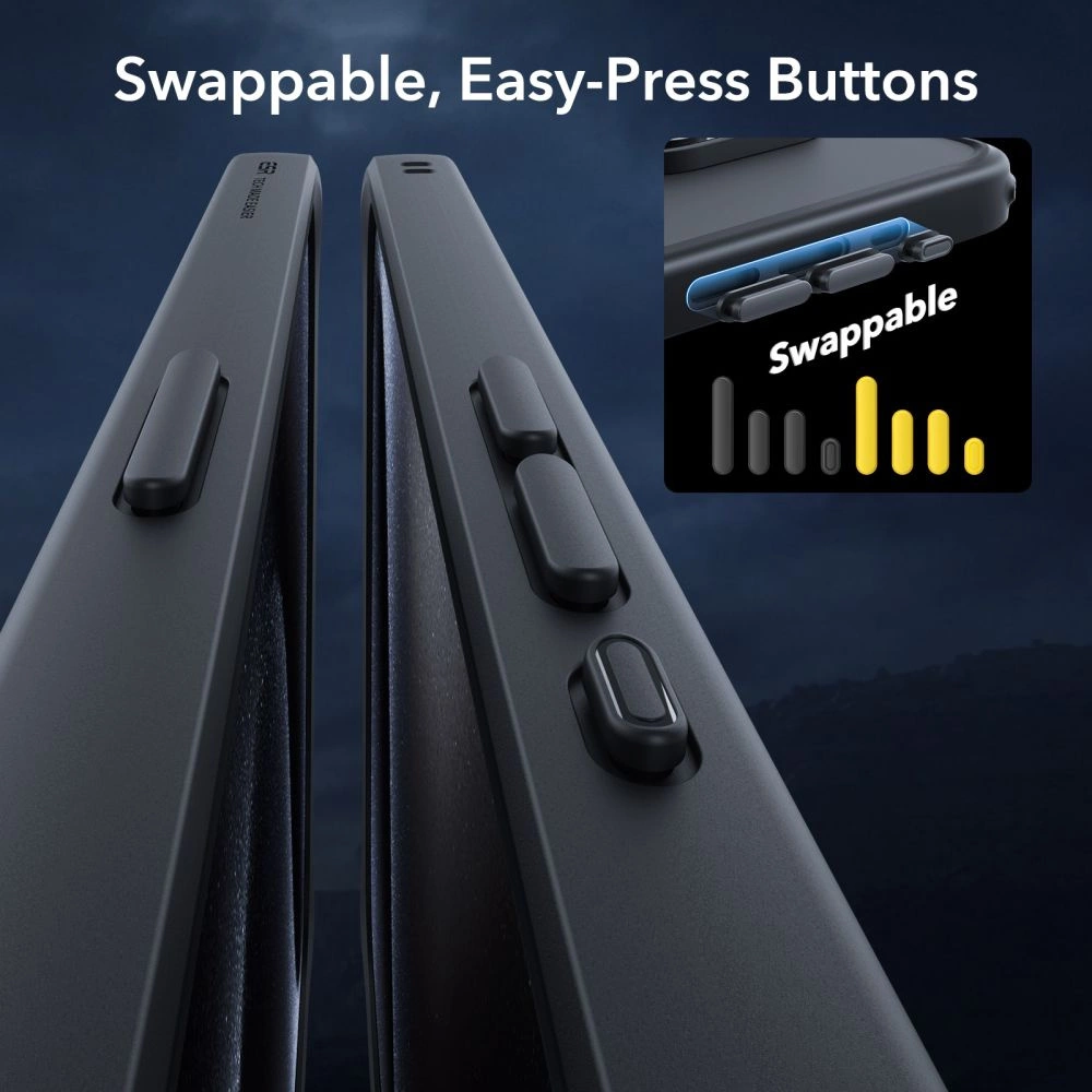 ESR Classic Pro Set Halolock MagSafe case + glass for display and camera for iPhone 15 Pro Max - black