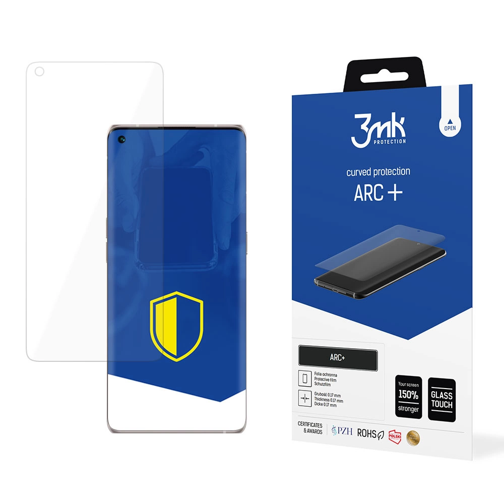 Oppo Find X3 Neo 5G Защитная Пленка на Экран | 3MK ARC+ Protective Film Rounded Fullscreen...