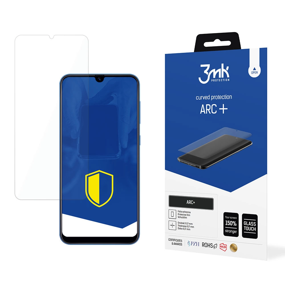 Samsung Galaxy A20e 2019 (SM-A202F) 3MK ARC+ Protective Film Rounded Fullscreen Protector