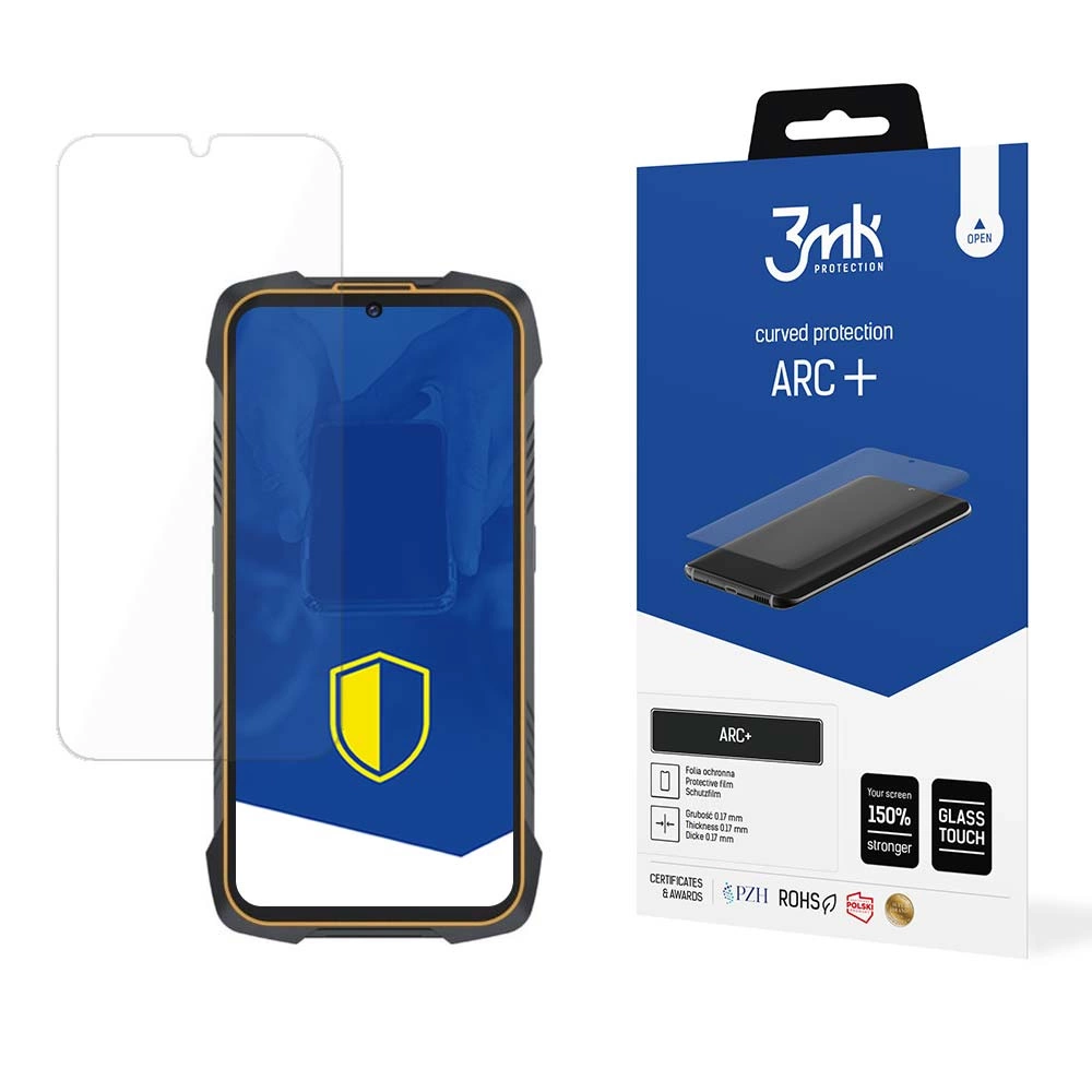 Cubot King Kong 6 Aizsargplēve uz Visu Ekrānu | 3MK ARC+ Protective Film Rounded Fullscreen Protector