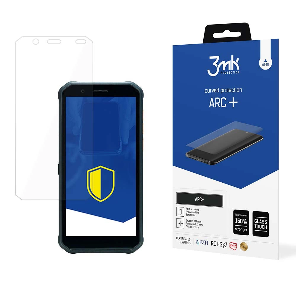 MyPhone Hammer Energy X Защитная Пленка на Экран | 3MK ARC+ Protective Film Rounded Fullscreen...