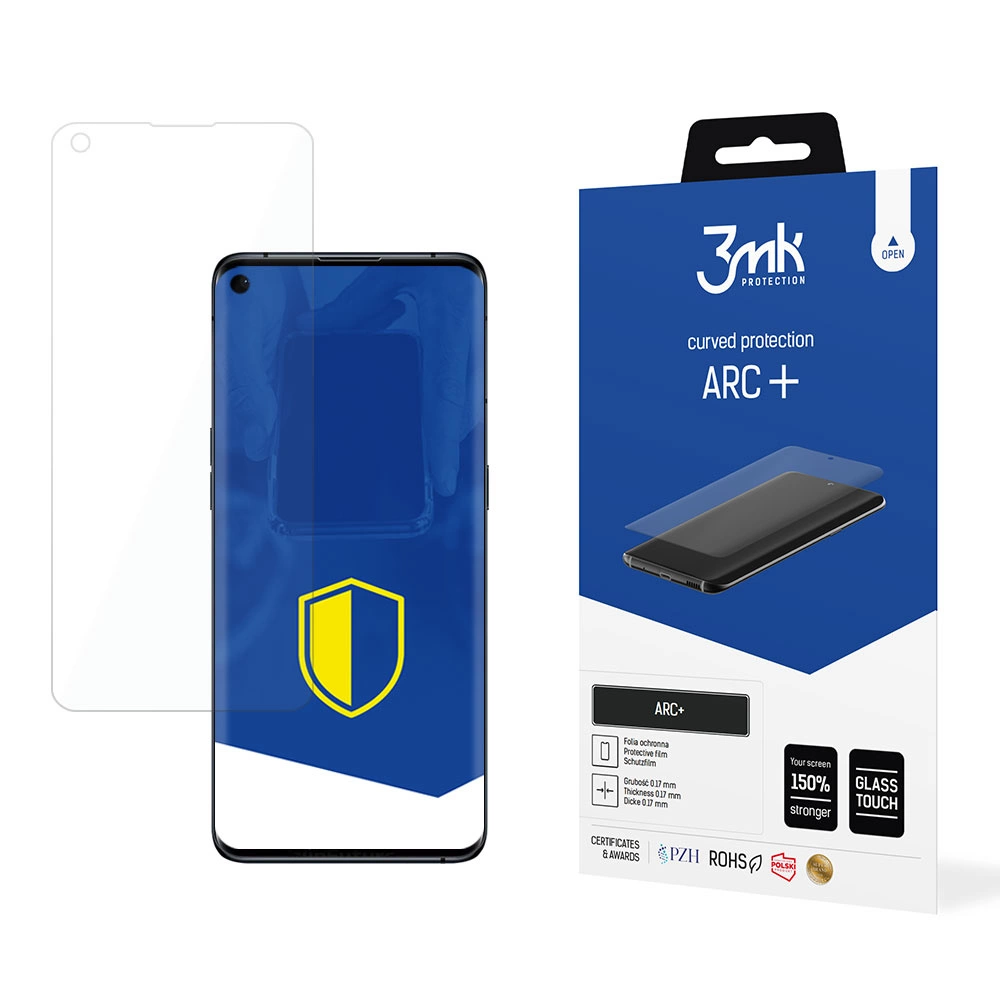 Oppo Find X3 Pro 5G Защитная Пленка на Экран | 3MK ARC+ Protective Film Rounded Fullscreen...
