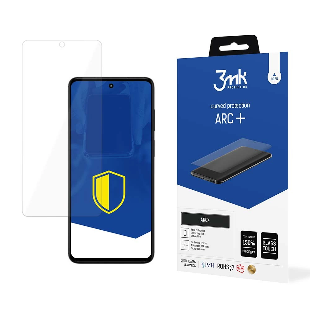 Motorola Moto G82 5G Защитная Пленка на Экран | 3MK ARC+ Protective Film Rounded Fullscreen...