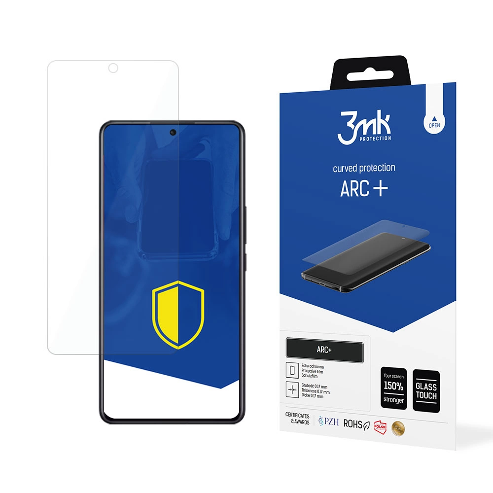 Xiaomi 12S Ultra Защитная Пленка на Экран | 3MK ARC+ Protective Film Rounded Fullscreen Protector